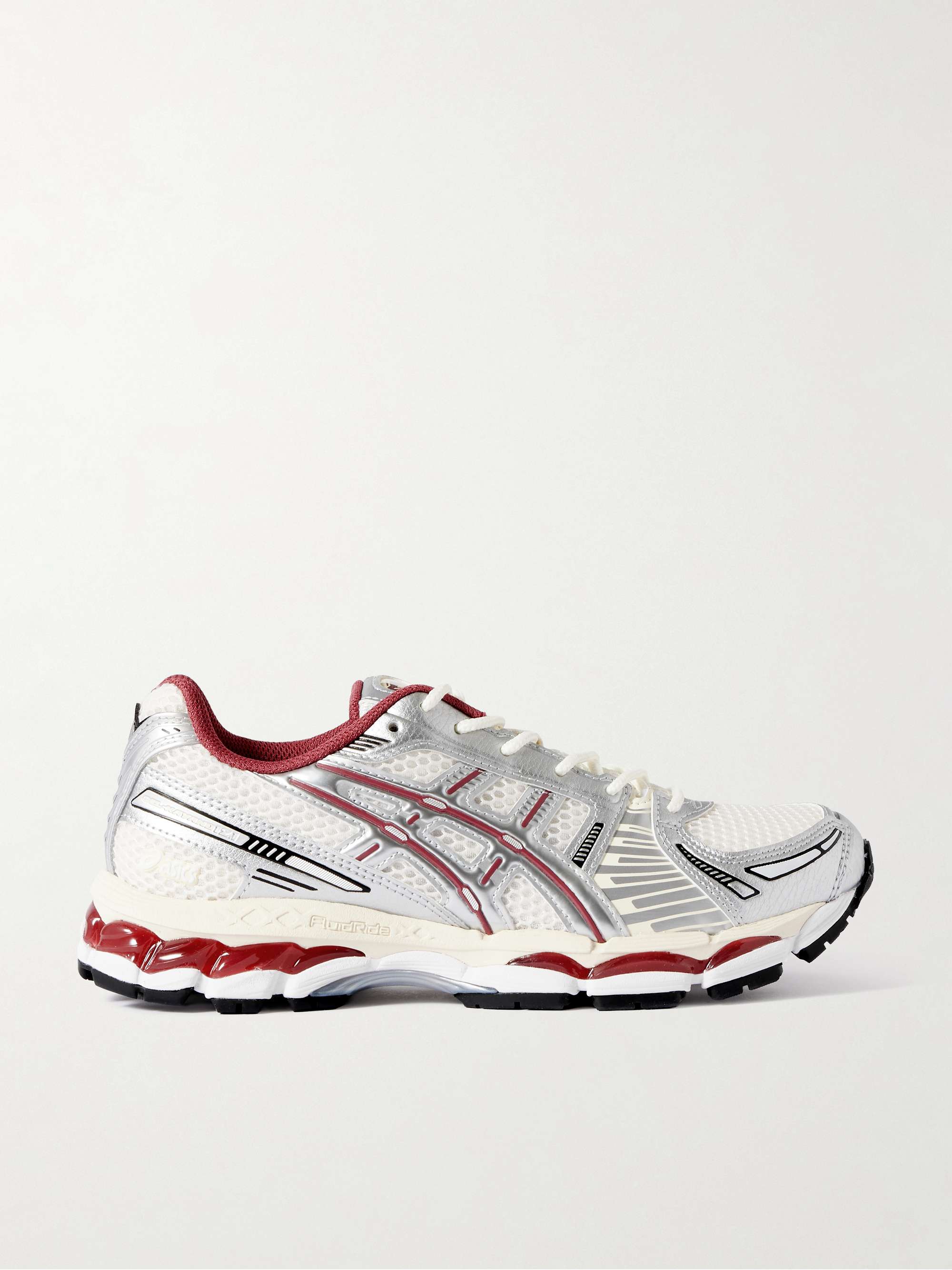 + Kith Gel-Kayano 12.1 Mesh and Metallic Rubber Sneakers
