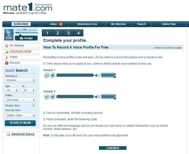 You can record a voice memo talking about yourself and what you&rsquo;re looking for.