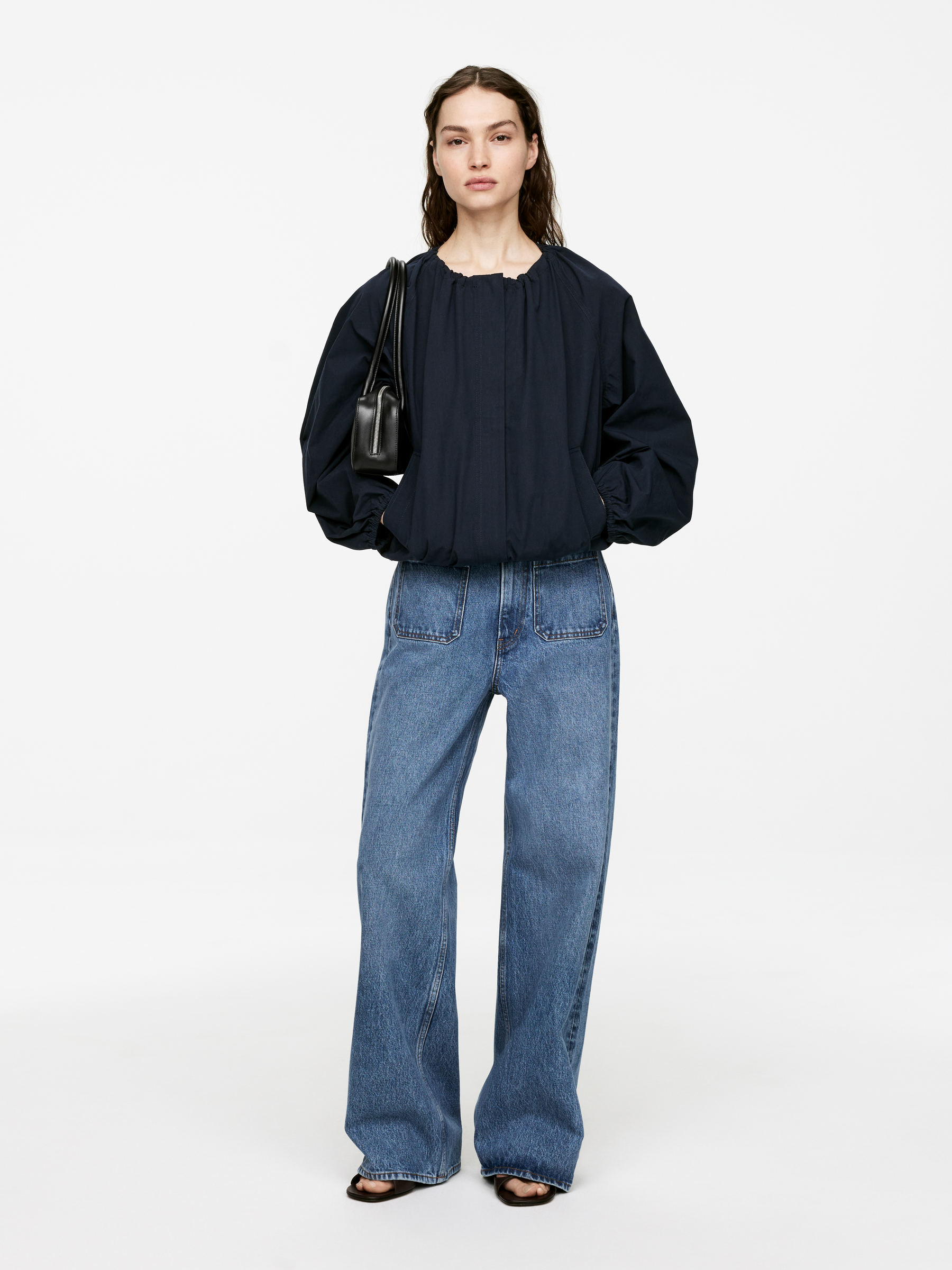 Lupine Flared Jeans 
 Mid Blue 
 Women 
 Arket Gb