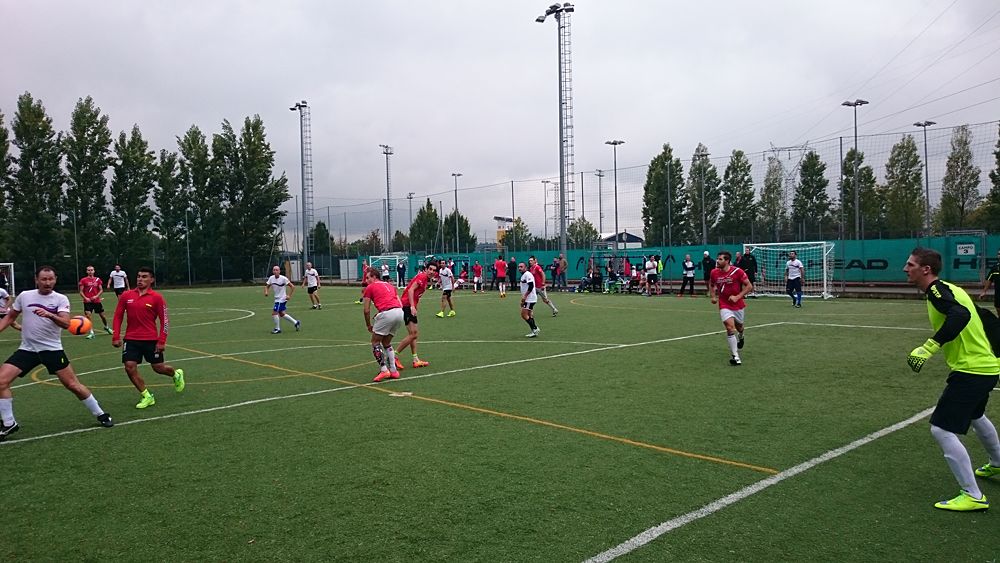 Katusha host their annual team-staff soccer match in Peschiera del Garda, Italy