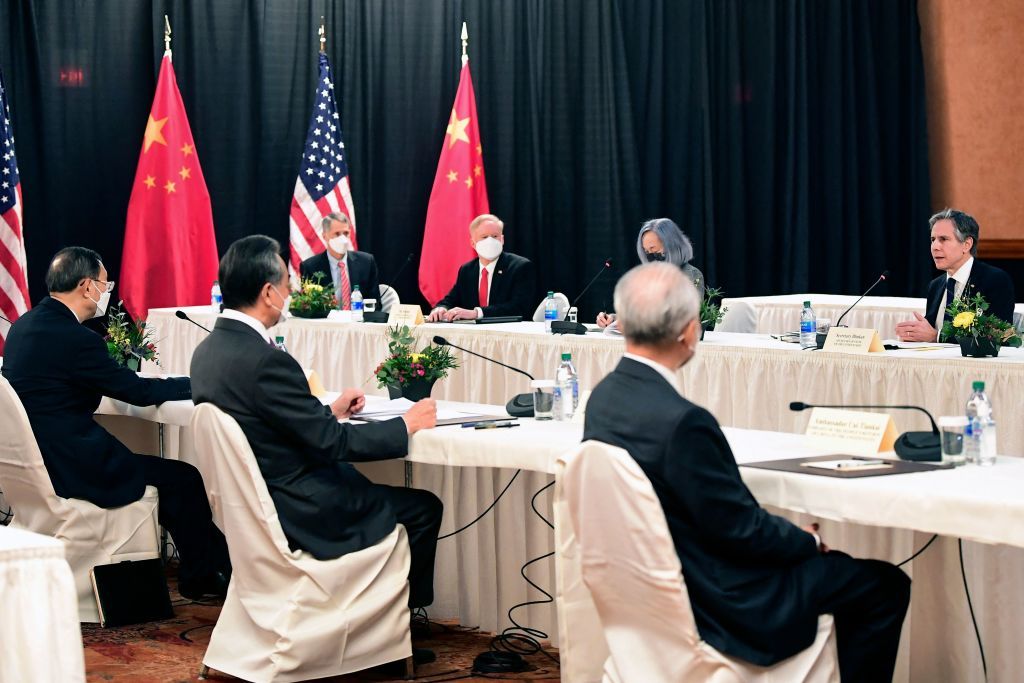 U.S. and Chinese diplomats face off in Alaska