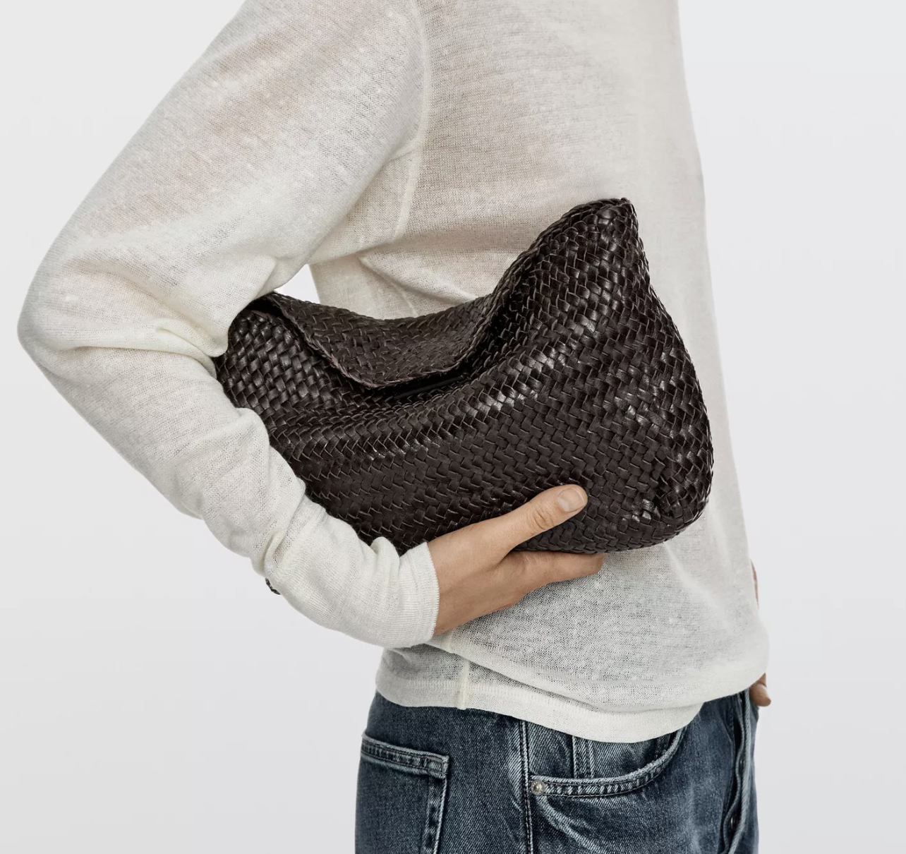 Massimo Dutti, Braided Nappa Leather Bag