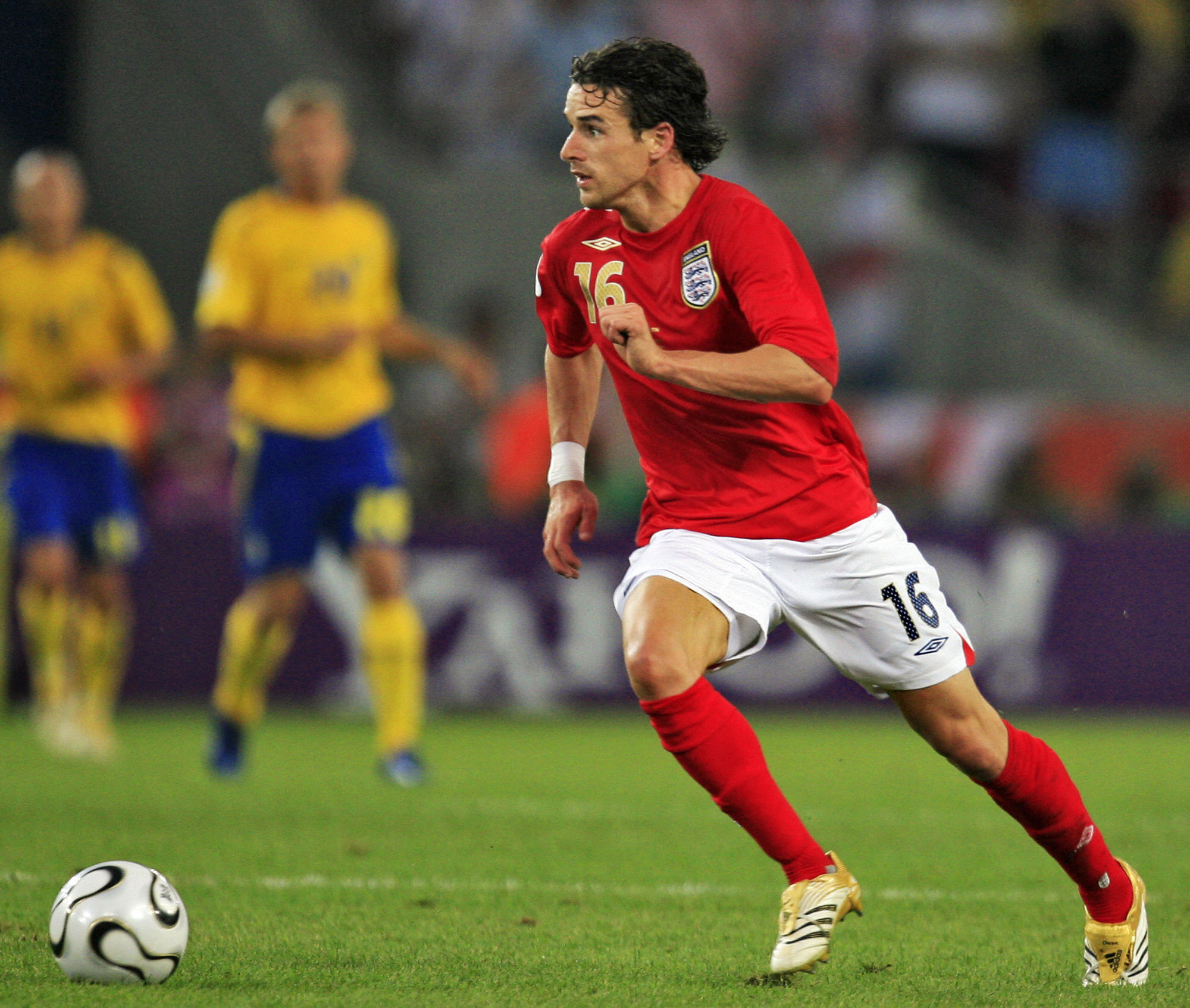 Owen Hargreaves in action for England against Sweden at the 2006 World Cup.