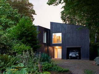 a contemporary home built with a fabric first approach