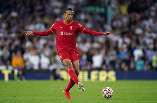 Liverpool’s Joel Matip during the Premier League match at Elland Road, Leeds. Picture date: Sunday September 12, 2021