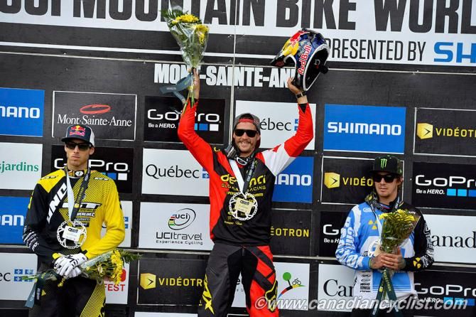 Podium: Gee Atherton, Steve Smith, Samuel Hill