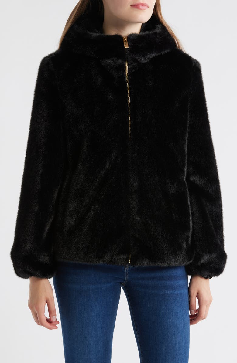 Faux Fur Hooded Jacket