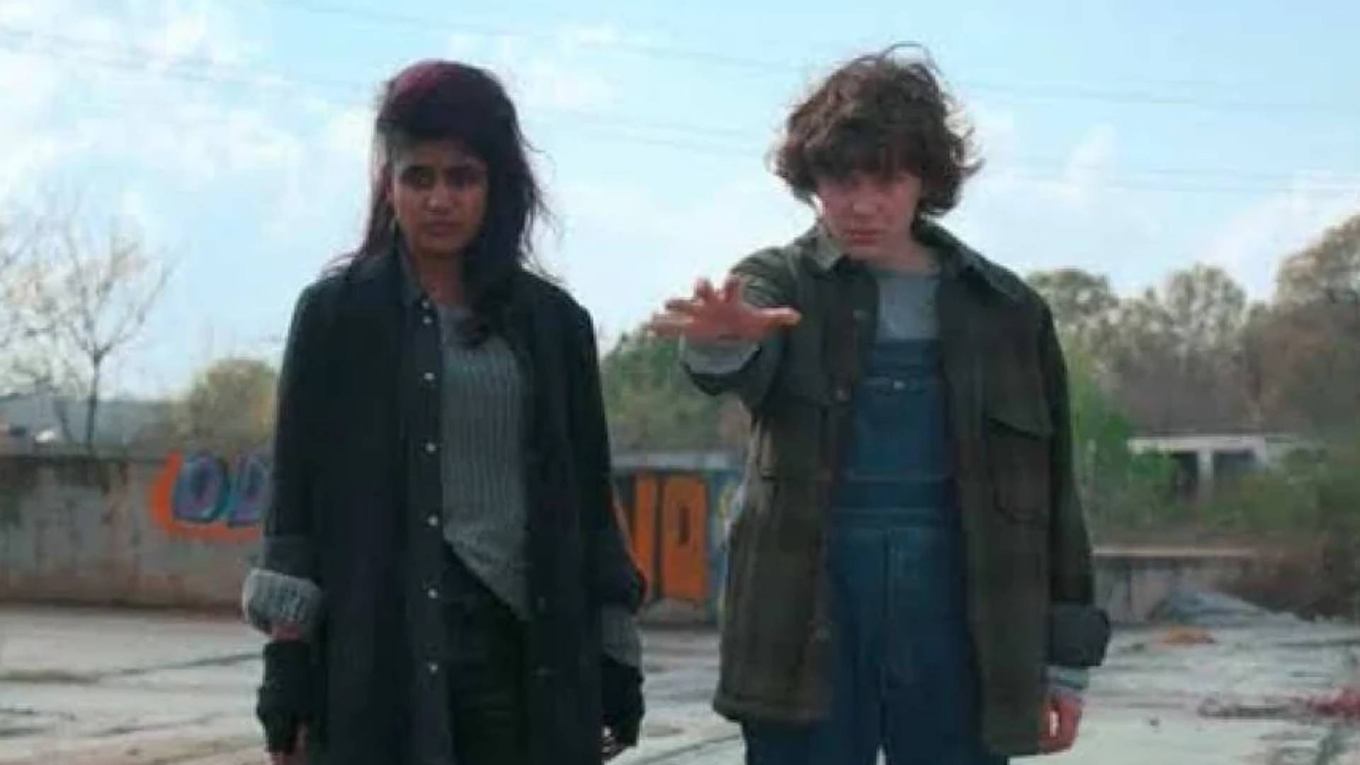 Linnea Berthelsen as Kali and Millie Bobby Brown as Eleven