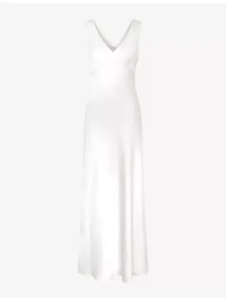 Marilyn Cut-Out Sleeveless Recycled-Polyester Maxi Dress