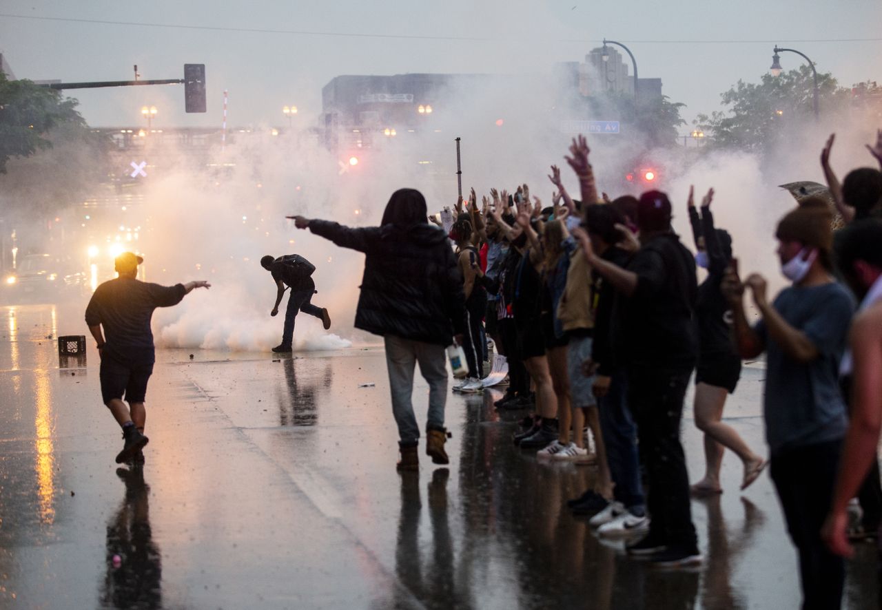 Tear gas in Minneapolis