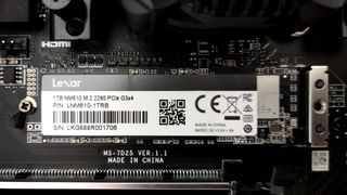 The Lexar NM610 in the Wired2Fire Reaper is a PCIe 3x4 SSD