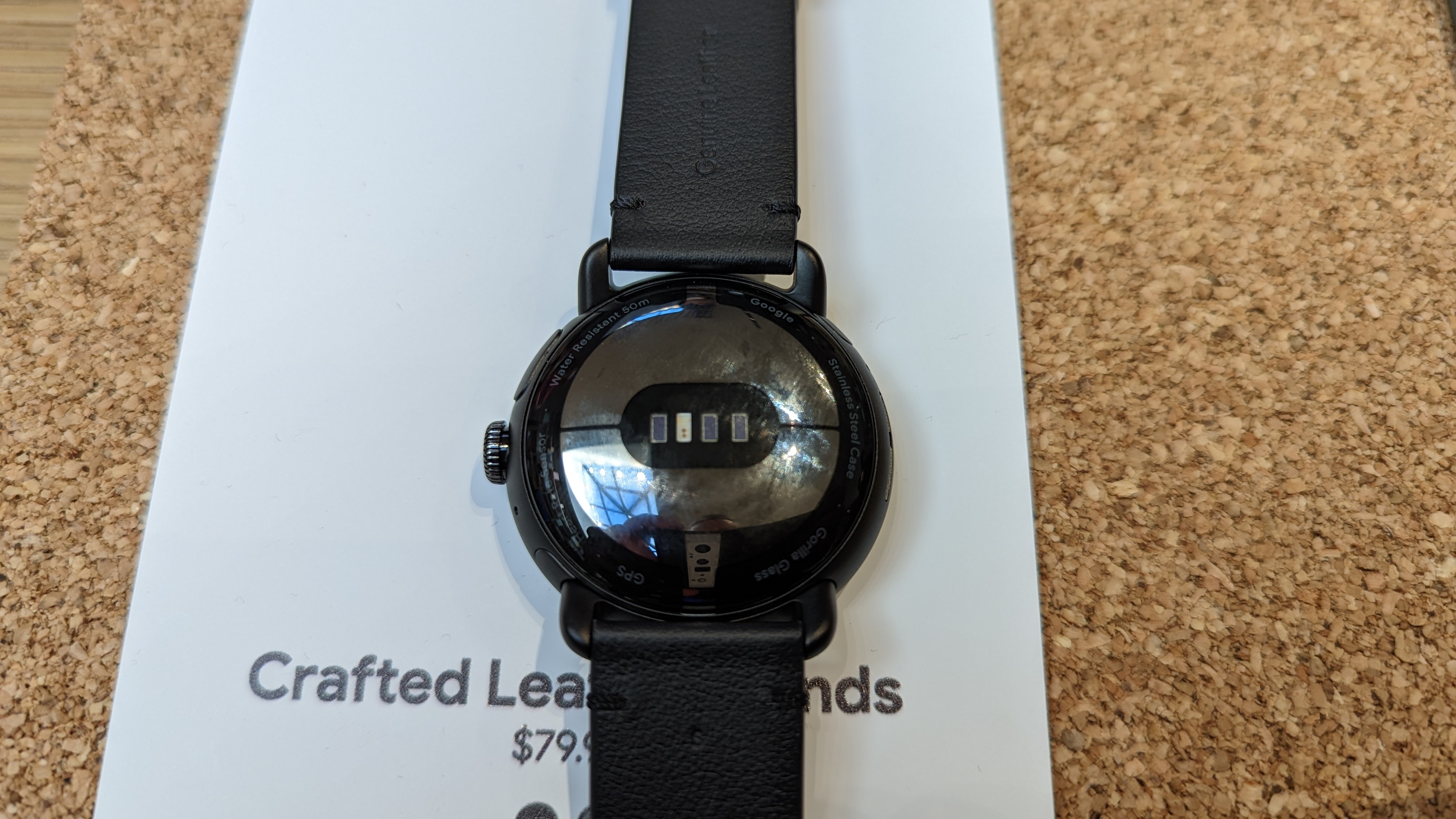 Health sensors on the Google Pixel Watch at the hands-on event