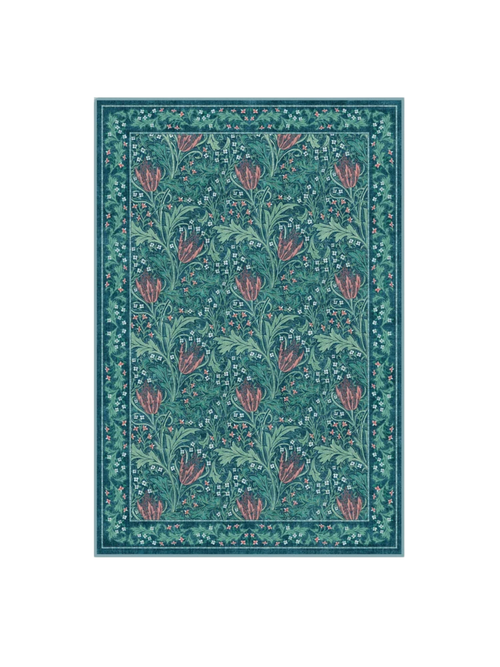 Lent Lily Blue Rug, 4' x 6'