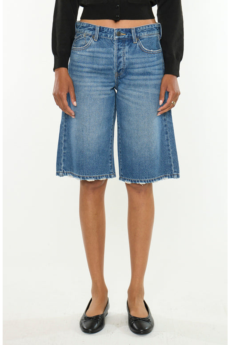 Daylin Low Slung Baggy Denim Jort Shorts
