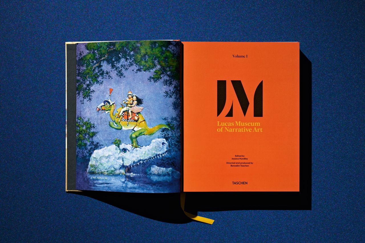 Spreads from Taschen's Lucas Museum of Narrative Art monograph