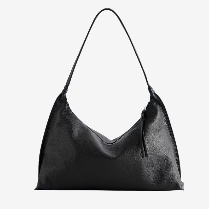 Image of black leather bag