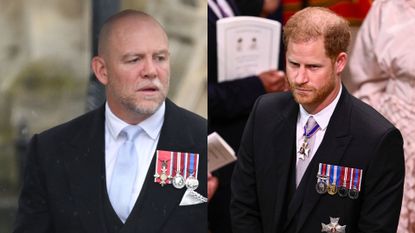 Mike Tindall and Prince Harry's shared frustration explained. Seen here are the two royals at the event