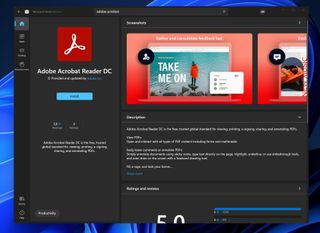 Adobe Reader Store Windows11 Screenshot