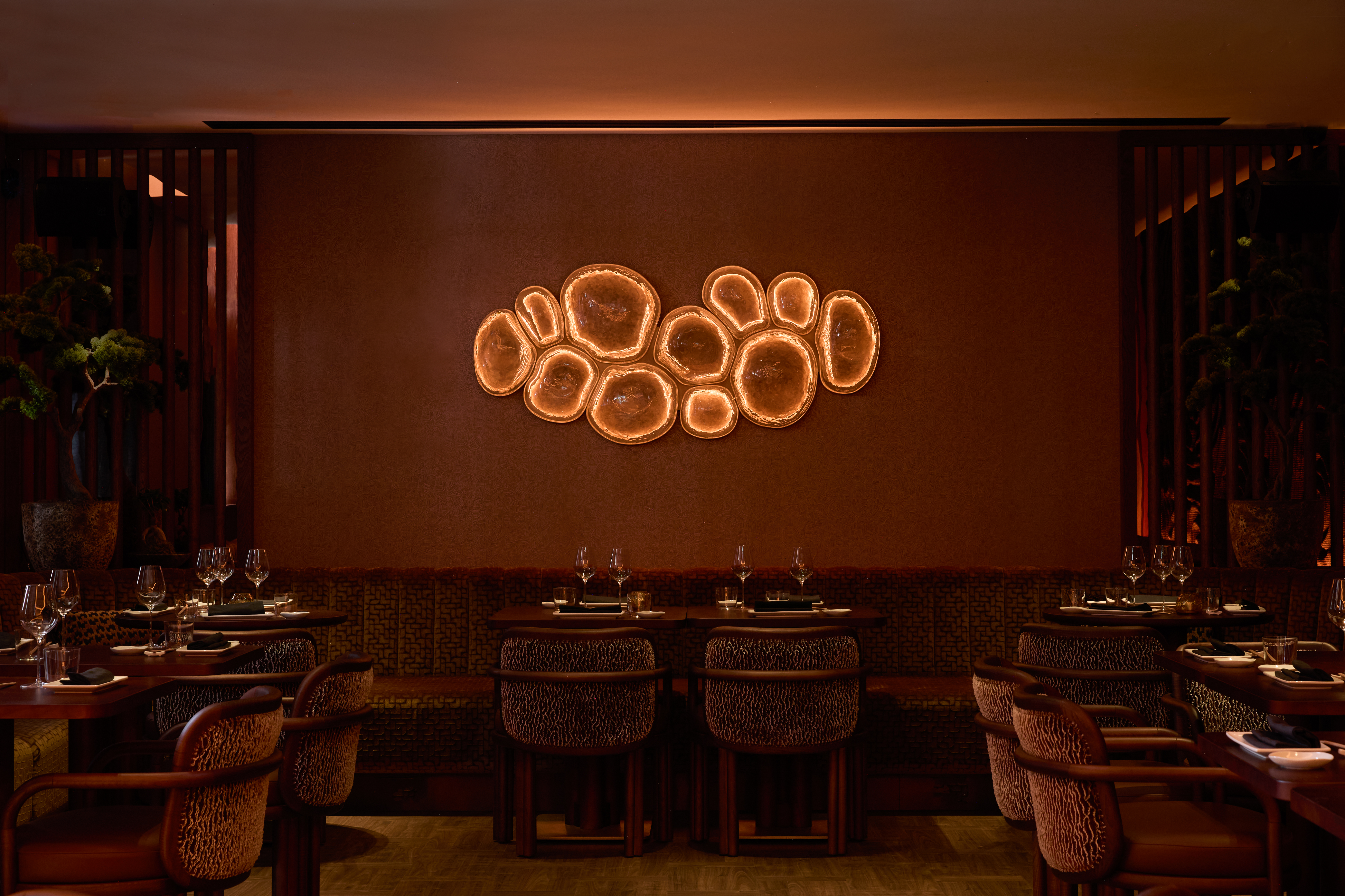 images food and interior at MA/NA Mayfair