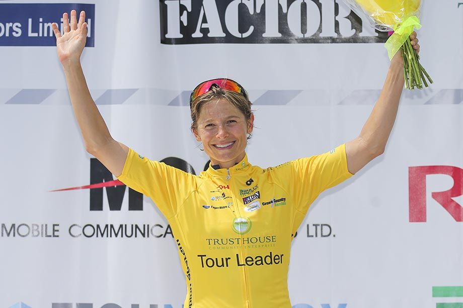 Lauren Hall is the new race leader