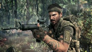 A soldier in a jungle setting and a bandana in Call of Duty: Black Ops