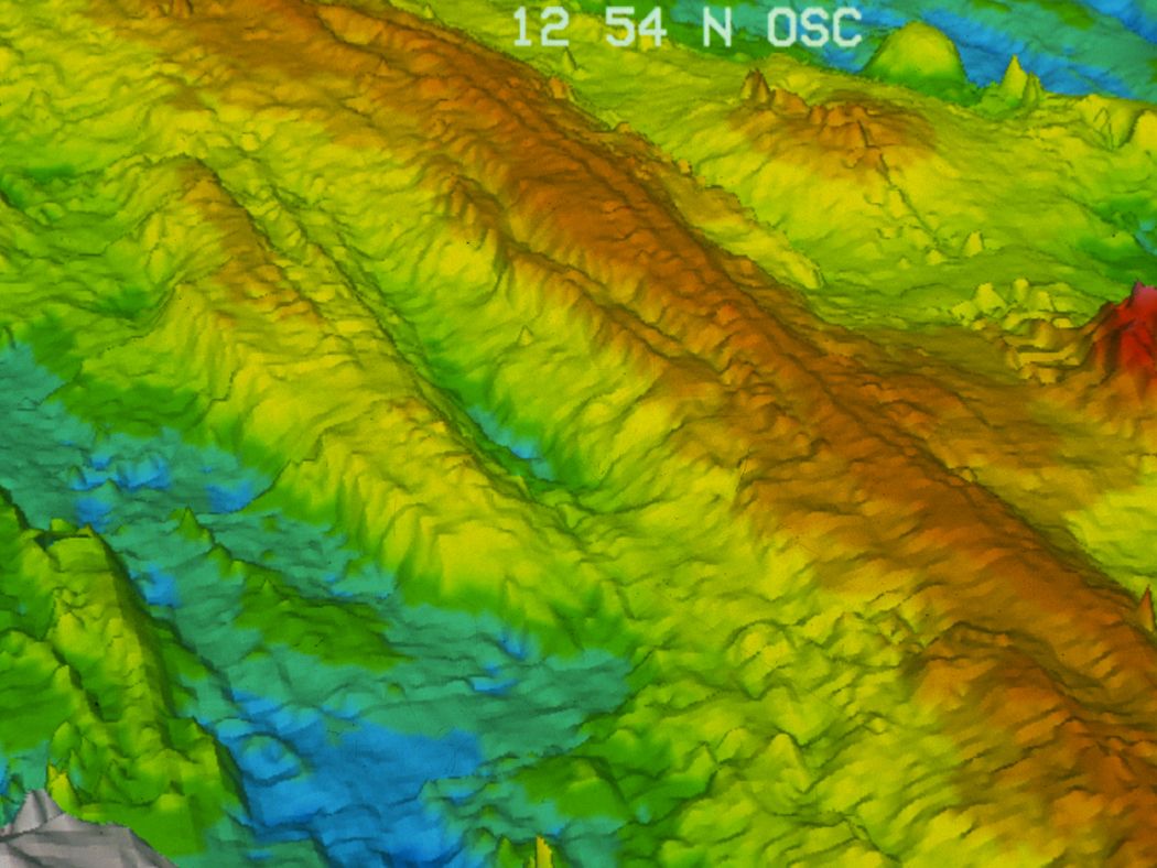 seafloor ridges