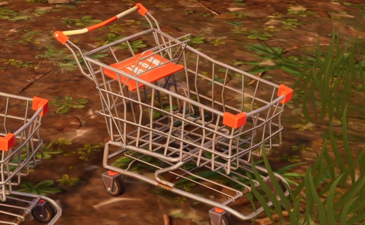 fortnite player brutally murdered by the little shopping cart that could pc gamer - fortnite shopping cart speed