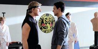 William Zabka and Ralph Macchio in Cobra Kai