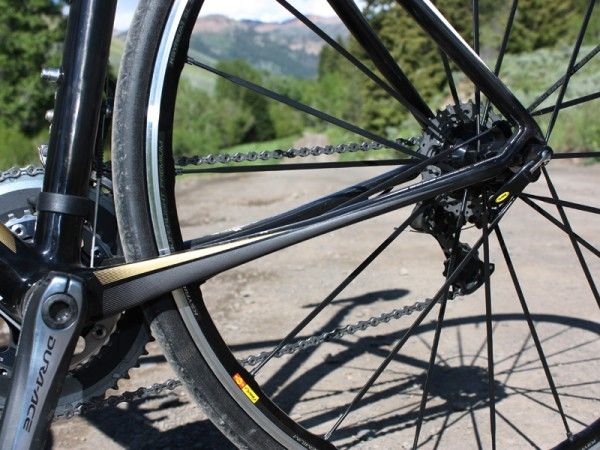 &hellip;and another set of slimmed-down flex zones towards the bottom bracket. Scott says the new rear end will flex up to 2mm.