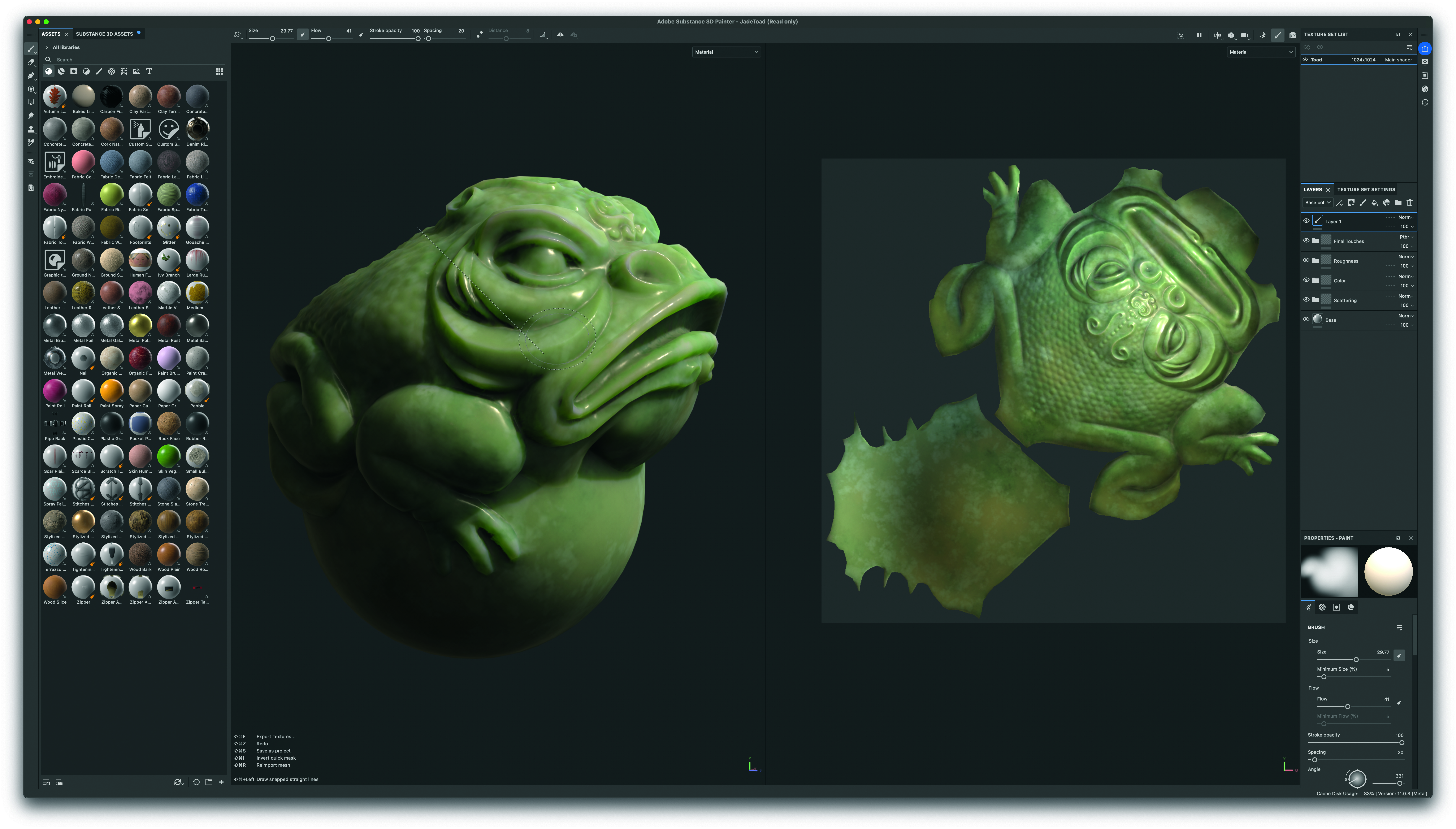Models in various 3D art software