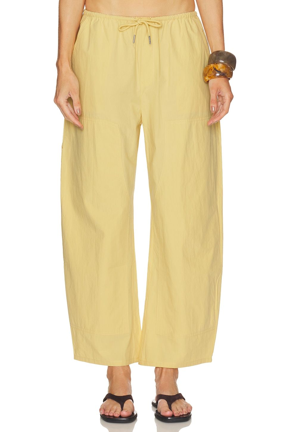 Theo Drawstring Poplin Pant