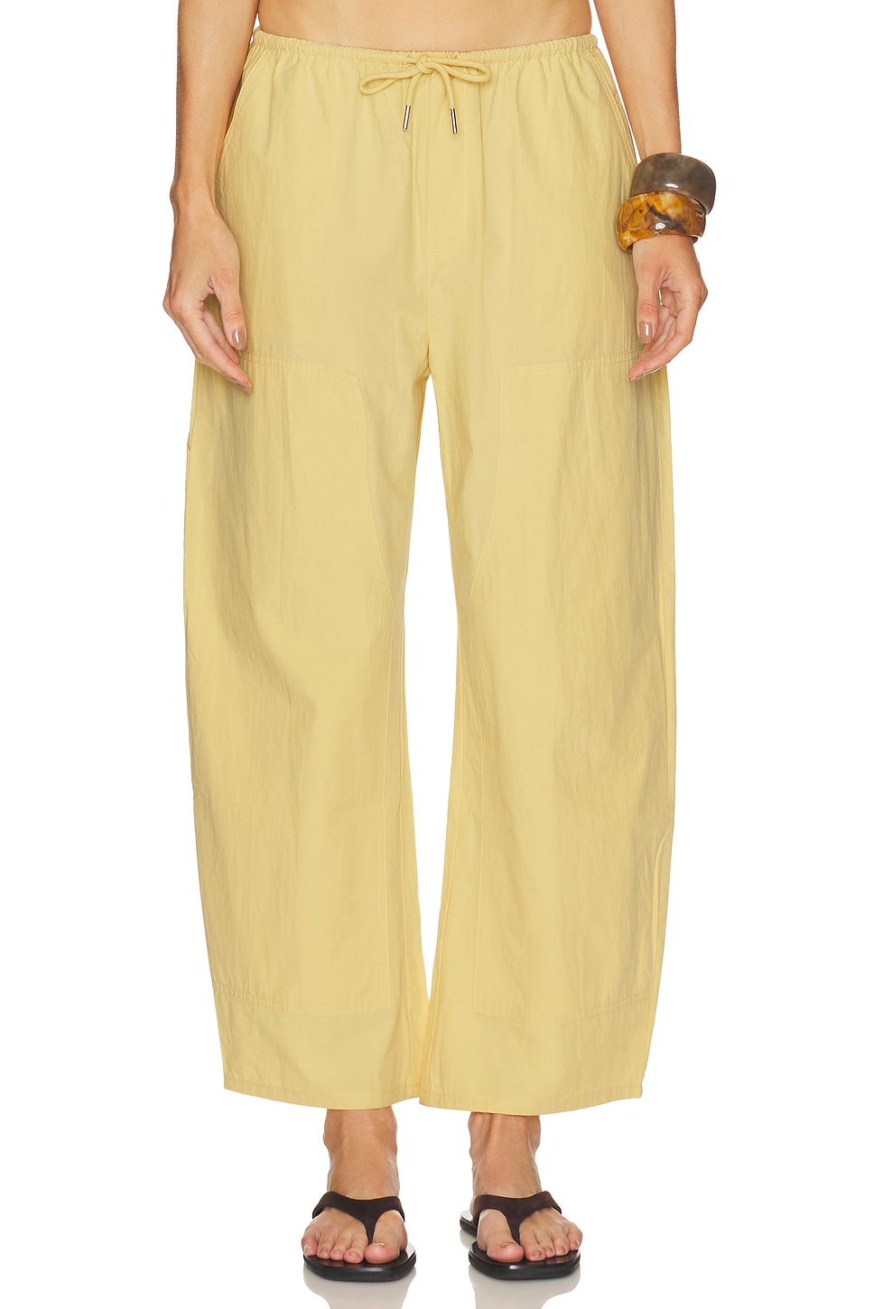 Theo Drawstring Poplin Pant