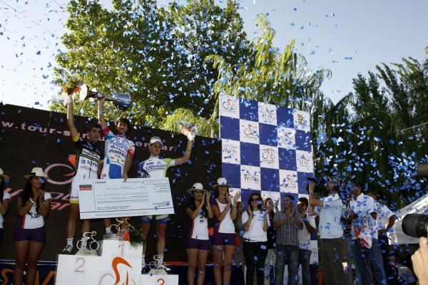 The podium celebrations
