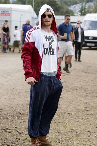 Jack O'Connell at Glastonbury 2015