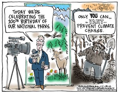 Editorial cartoon U.S. Climate Change