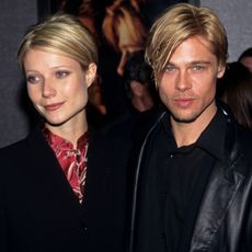 Various shots of Gwyneth Paltrow and Brad Pitt in the 1990s