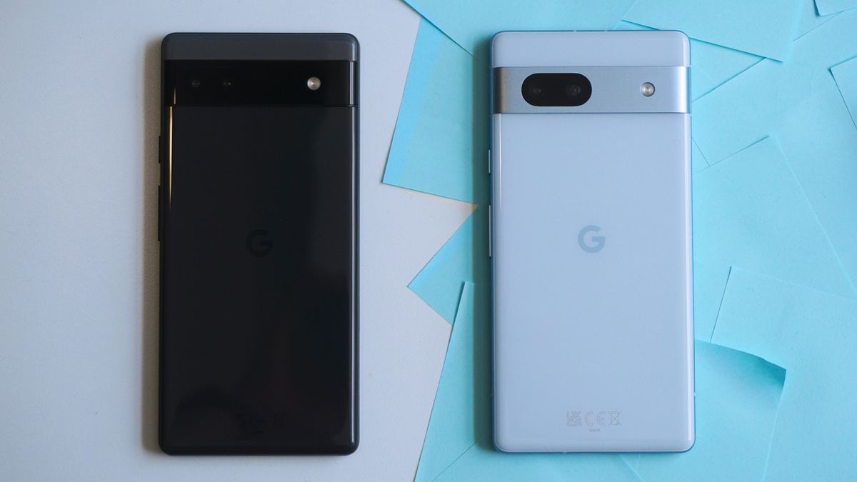 Google Pixel 7a review Pixel 6a back straight