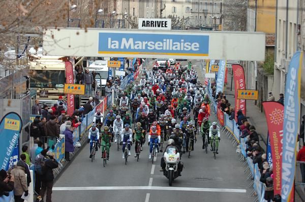The peloton refused to race in protest of the freezing conditions.