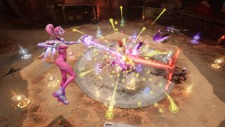 A Rogueteer shooting into an enemy in Terminull Brigade