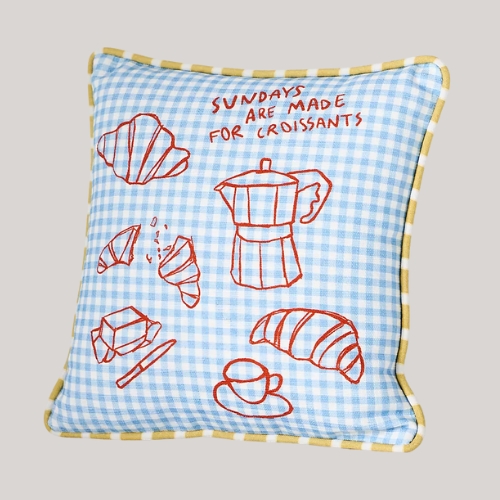 Anthropologie, Dduende Studio Café Icon Cotton Cushion