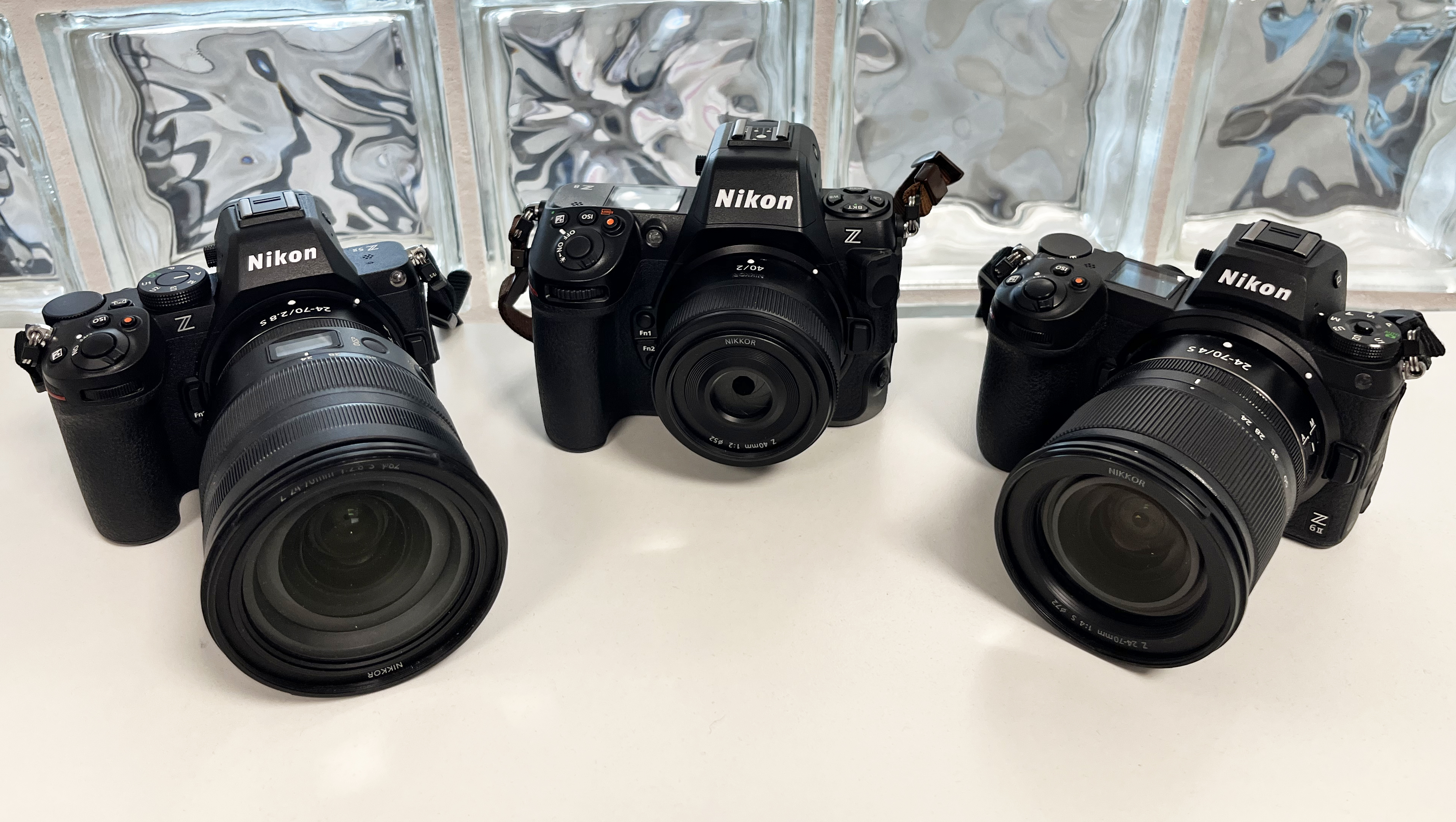 Nikon Z5 II, Nikon Z8 &amp;amp; Nikon Z6 II cameras side by side
