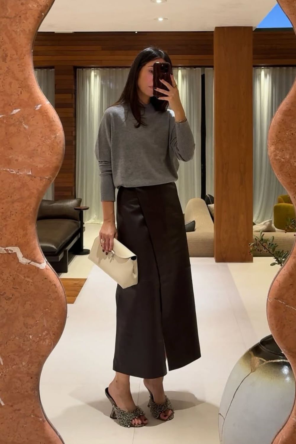 @taniasarin Grey Jumper Outfits