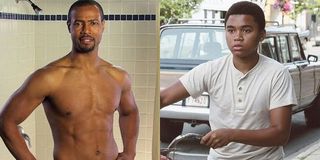 Isaiah Mustafa and young Mike Hanlon in IT: Chapter 2
