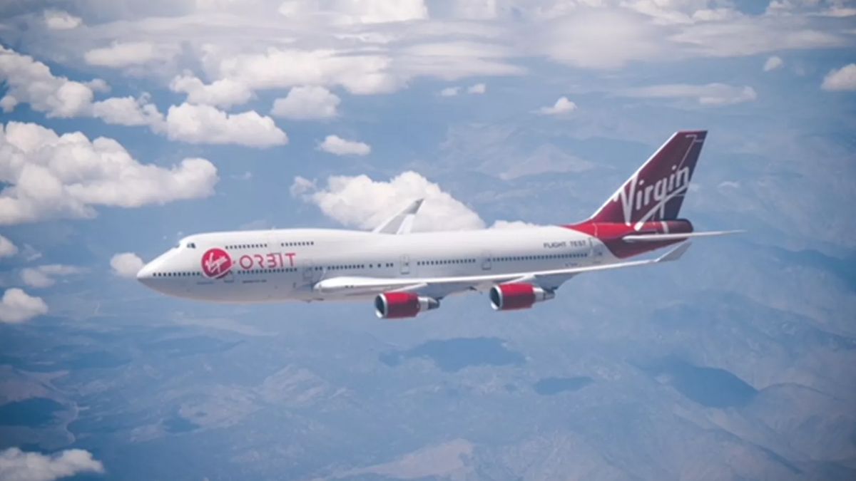 An image of a Virgin Orbit plane