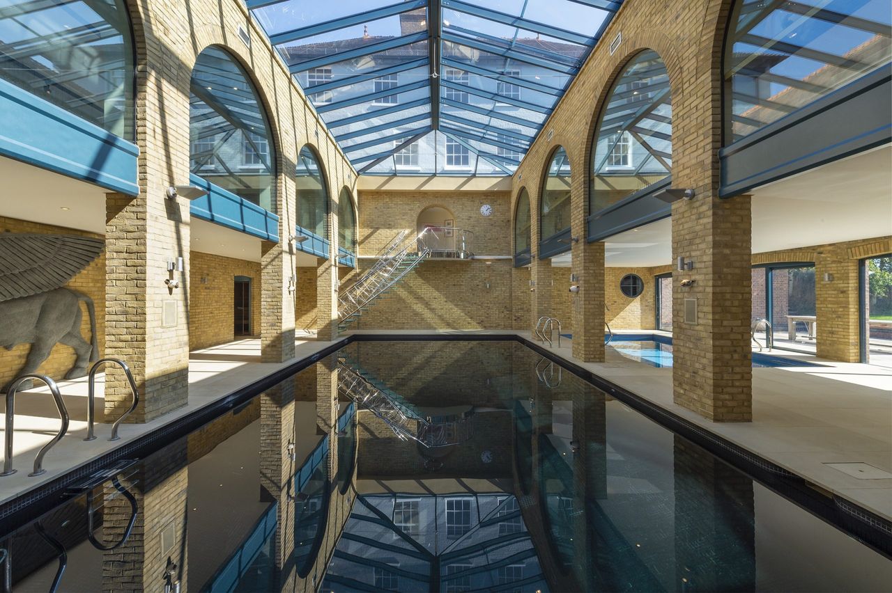 The indoor pool at Higham House.