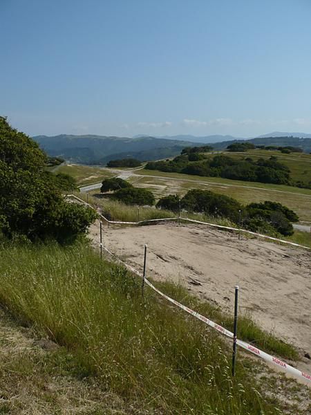It seems as if the cross country course follows an old four cross track for a short while.