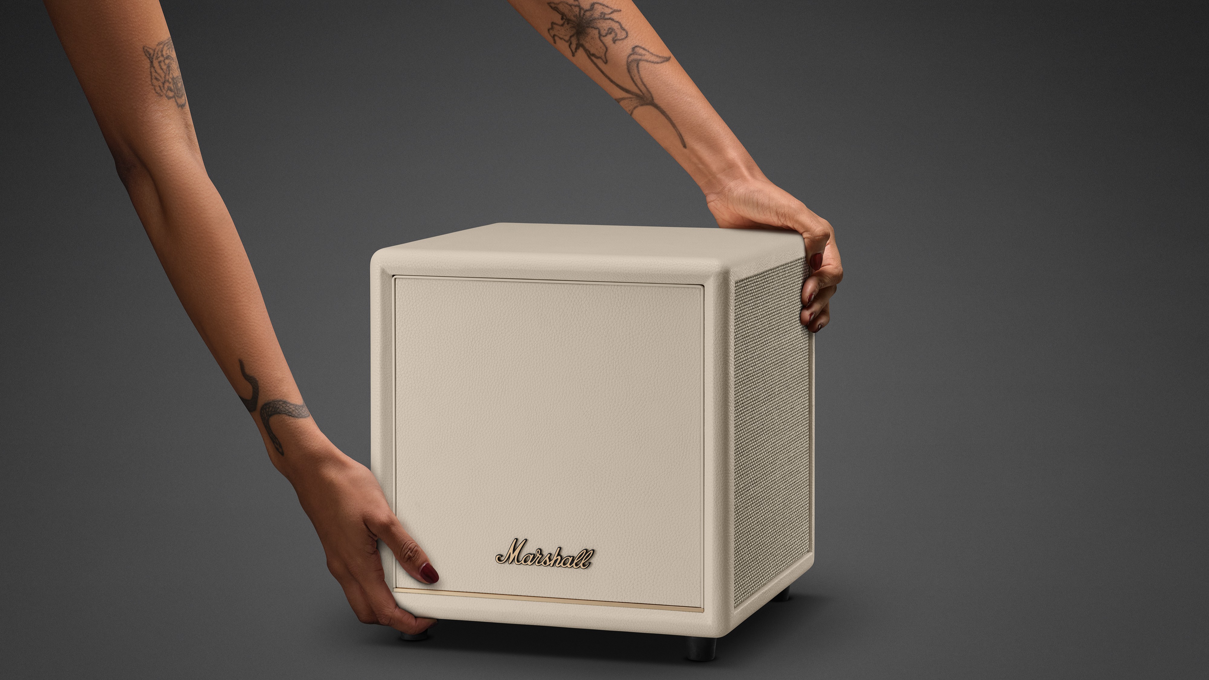 Person picking up the Marshall Heston Sub 200