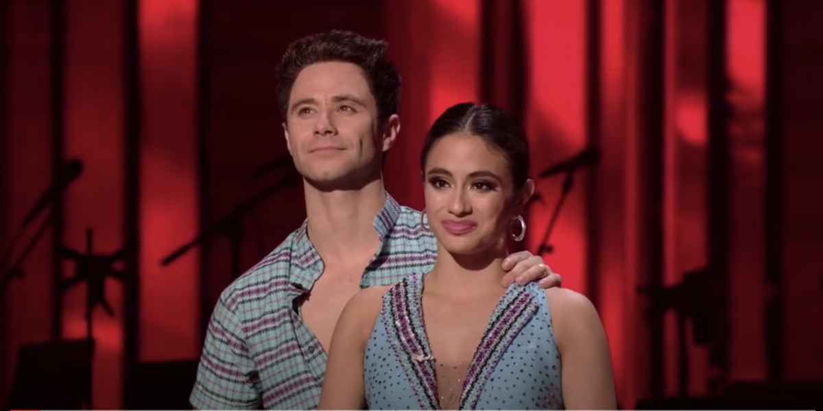 Ally Brooke and Sasha Farber dancing with the stars screenshot