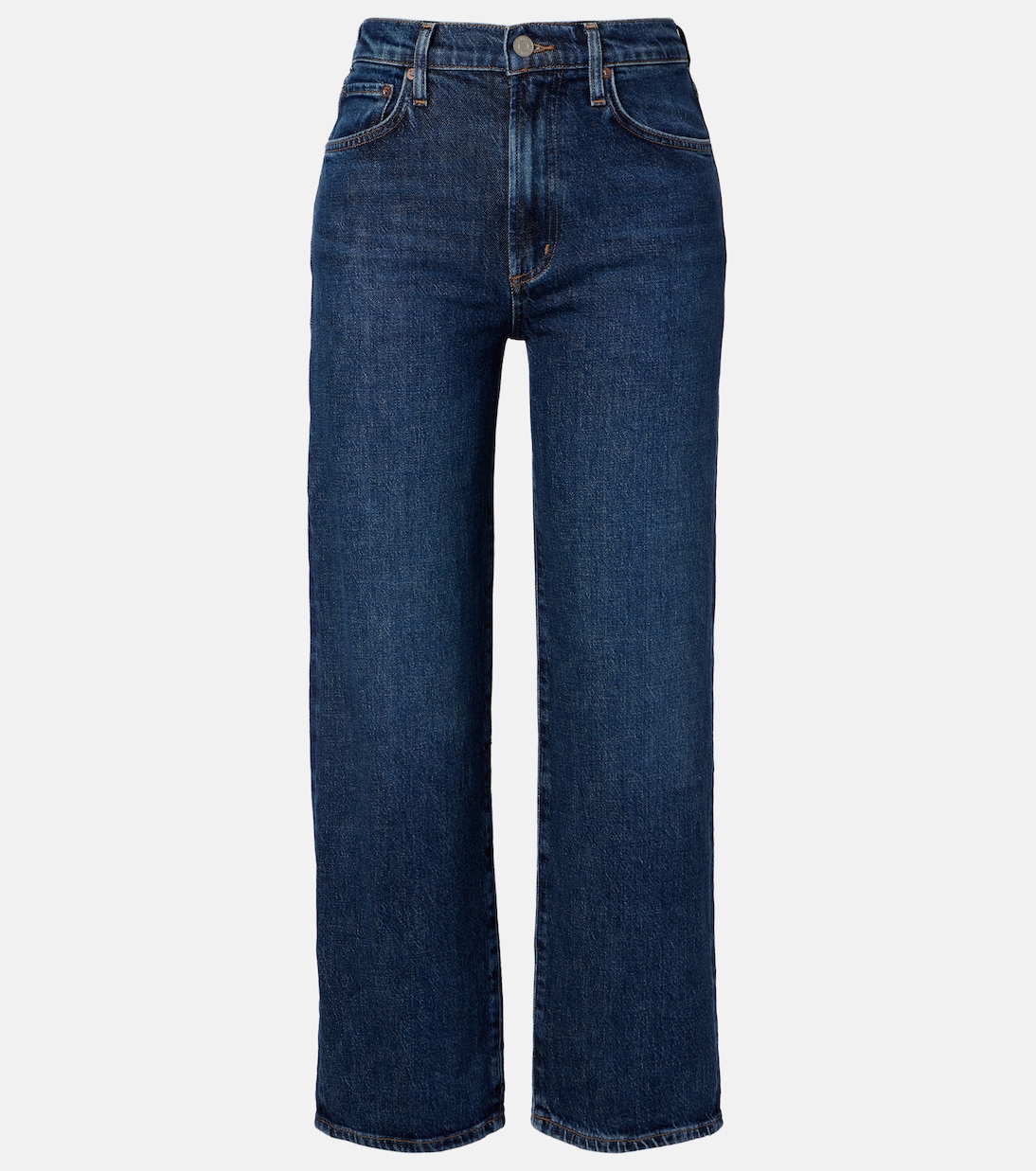 Harper Crop Straight Jeans in Blue - Agolde