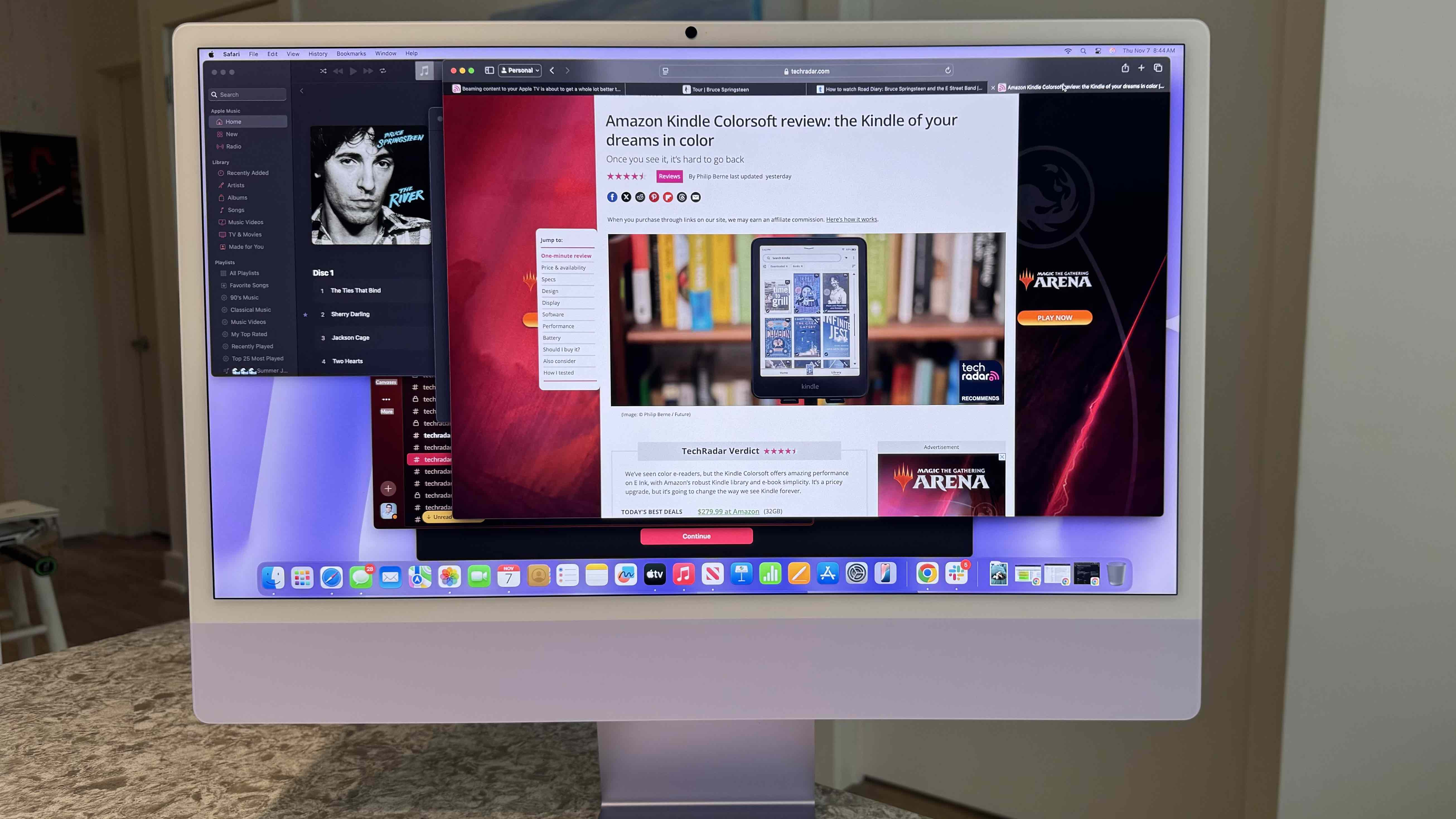 Apple's 24-inch iMac M4 in Purple.